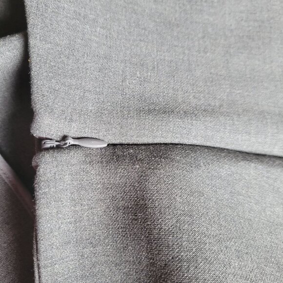 Talbots Womens Gray Dress Pants Size 14 Polyester & Viscose Blend With Side Zipp - Picture 3 of 5
